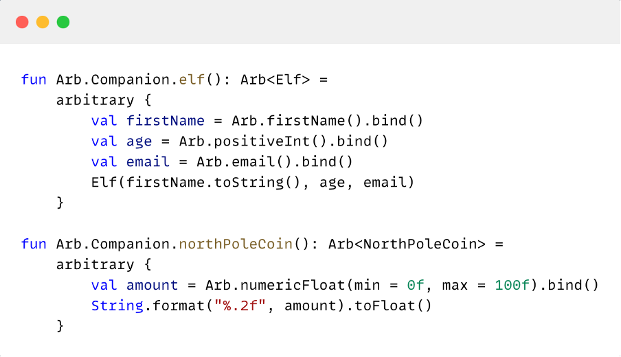 Property-based testing with Kotlin and Kotest: the Christmas edition 6 Kotlin and Kotest